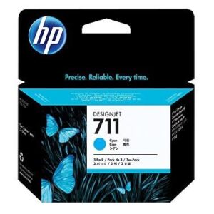 INK CARTRIDGE CYAN NO.711/3-PACK 29ML CZ134A HP